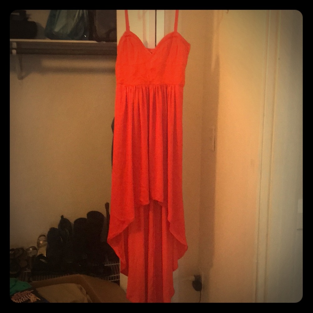 NWOT BCBGMAXAZRIA high low bustier top dress M